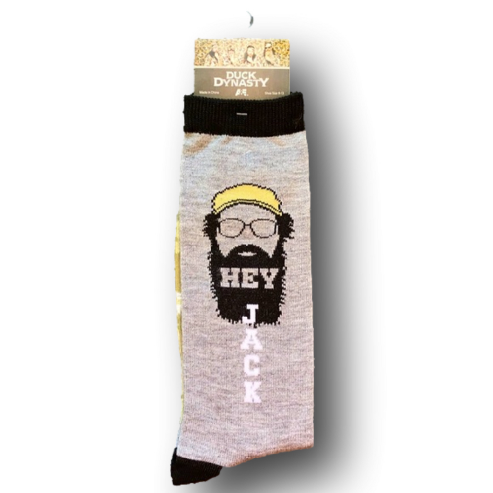 3/$20 Hey Jack Duck Dynasty TV Show Funny Socks - Brand New